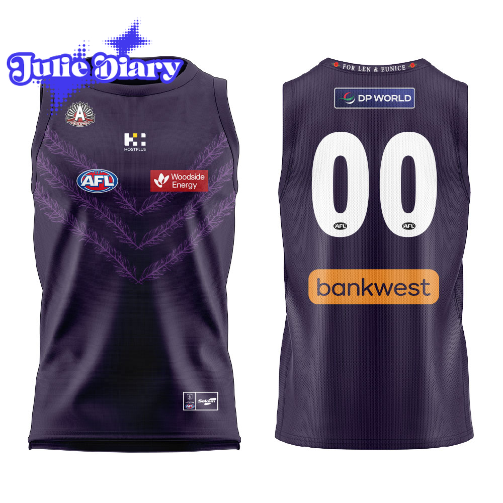 Fremantle Dockers 2026 ANZAC Day Basketball Jersey Fremantle Dockers 2026 ANZAC Day Basketball Jersey