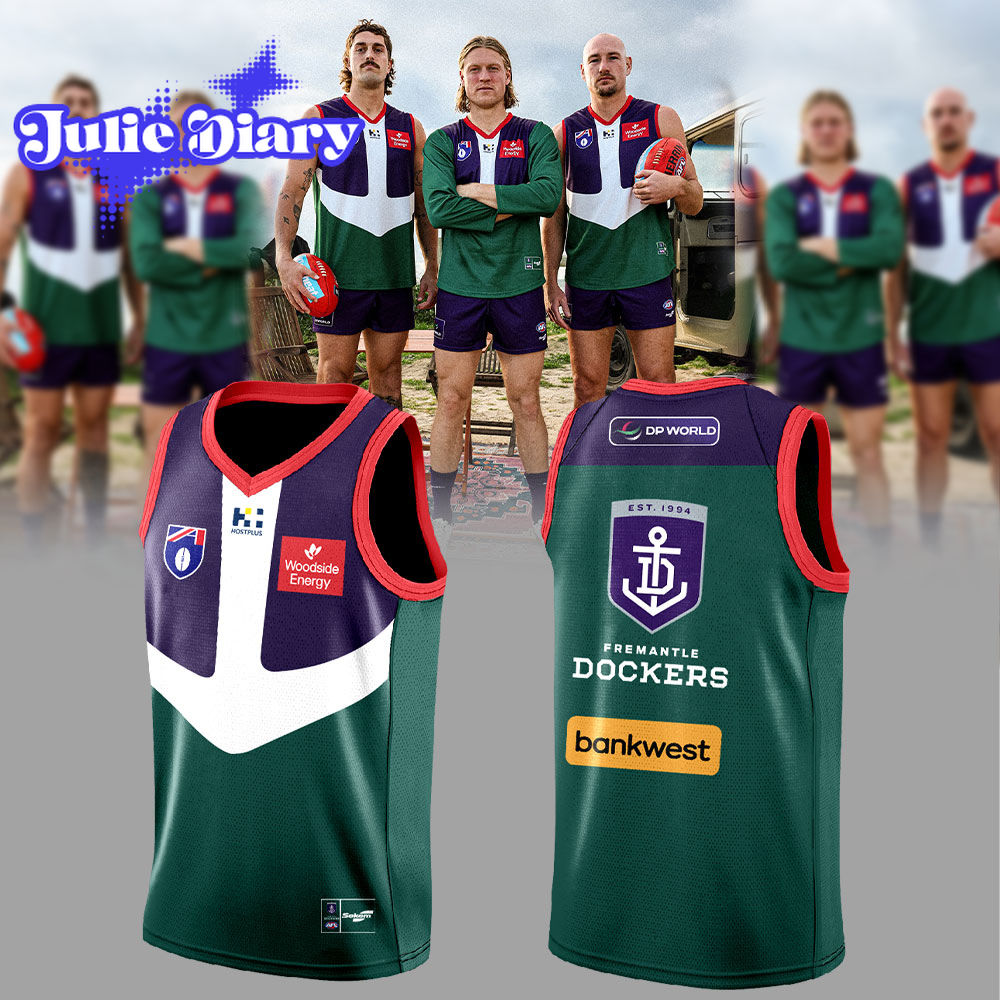 Fremantle Dockers Retro Guernsey Basketball Jersey Fremantle Dockers Retro Guernsey Basketball Jersey