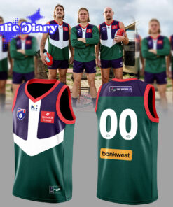 Fremantle Dockers Retro Guernsey Basketball Jersey