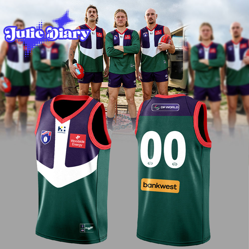 Fremantle Dockers Retro Guernsey Basketball Jersey Fremantle Dockers Retro Guernsey Basketball Jersey
