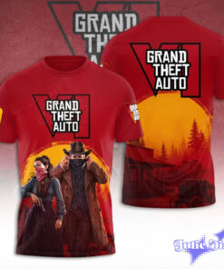 GTA 6 Special Red Hoodie & Tee GTA 6 Special Red Hoodie & Tee