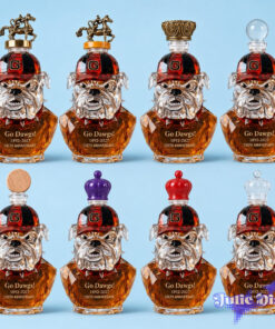 Go Dawgs 135th Anniversary Georgia Bulldogs Crown Royal Whisky Bottle Go Dawgs 135th Anniversary Georgia Bulldogs Crown Royal Whisky Bottle