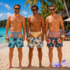 Muscle Print Thong Swim Trunks – Funny Body Illusion Beach Shorts Muscle Print Thong Swim Trunks – Funny Body Illusion Beach Shorts
