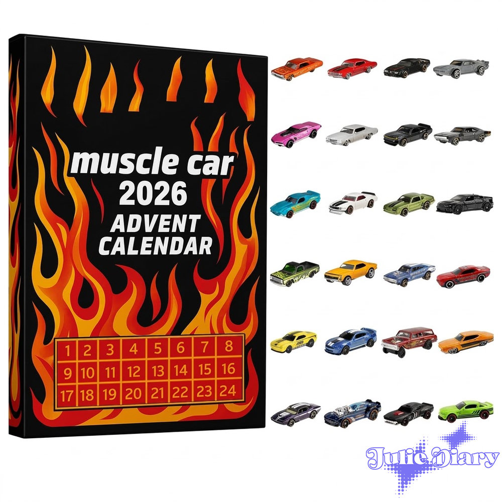 Hot Wheels Muscle Toy Car Advent Calendar Hot Wheels Muscle Toy Car Advent Calendar