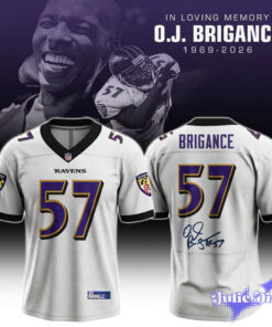 In Loving Memory O.J. Brigance #57 Memorial Football Jersey In Loving Memory O.J. Brigance #57 Memorial Football Jersey
