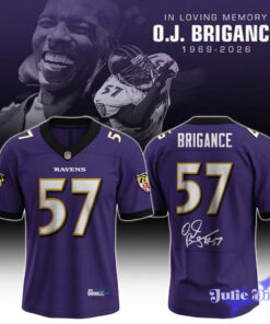 In Loving Memory O.J. Brigance #57 Memorial Football Jersey