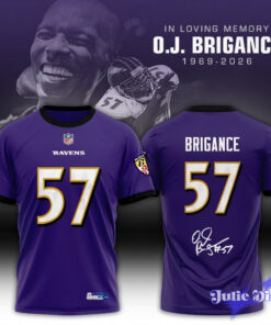 In Loving Memory O.J. Brigance #57 Memorial Shirt In Loving Memory O.J. Brigance #57 Memorial Shirt