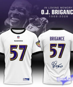 In Loving Memory O.J. Brigance #57 Memorial Shirt