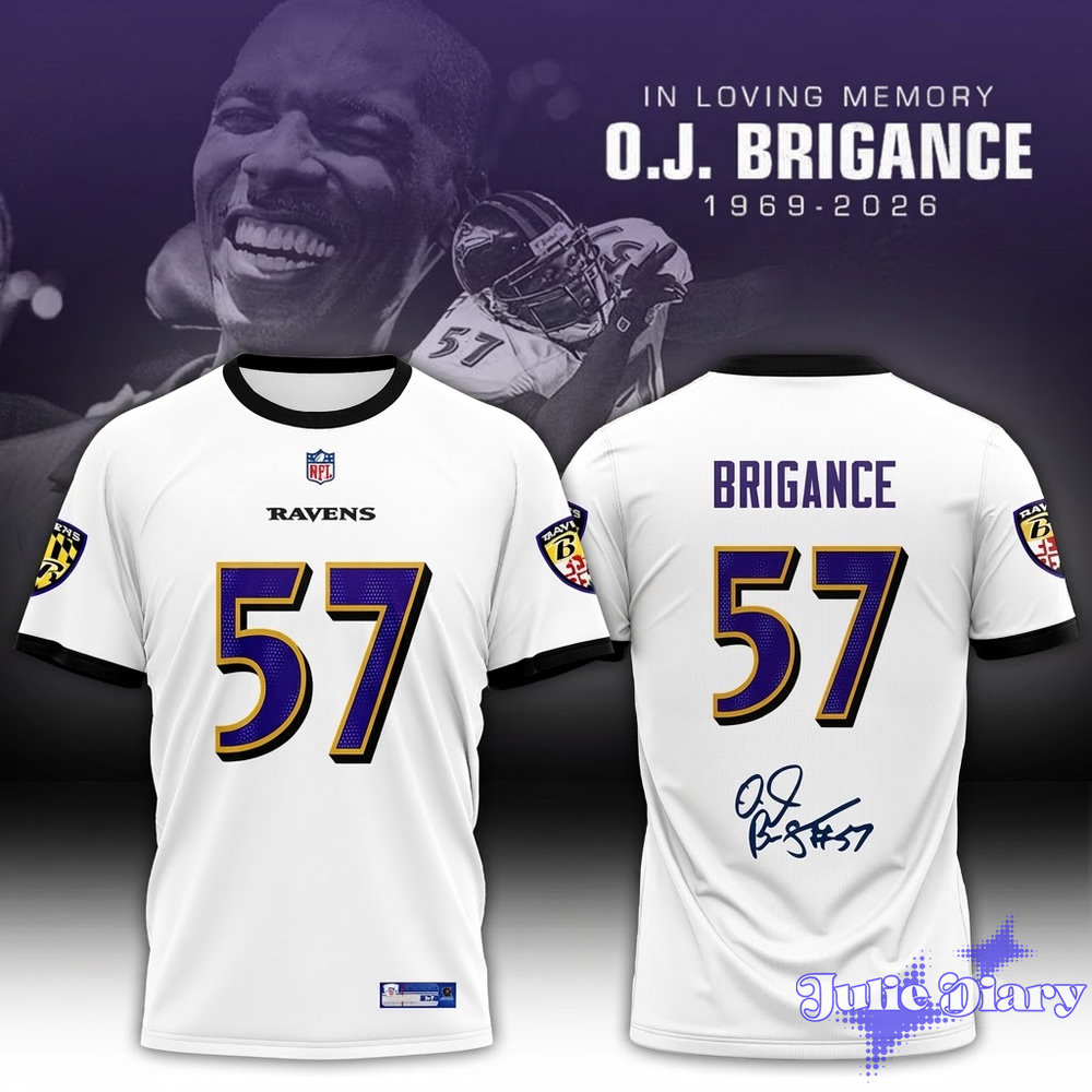 In Loving Memory O.J. Brigance #57 Memorial Shirt In Loving Memory O.J. Brigance #57 Memorial Shirt