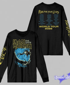 Iron Maiden Run For Your Lives World Tour 2026 3D Long Sleeve Shirt