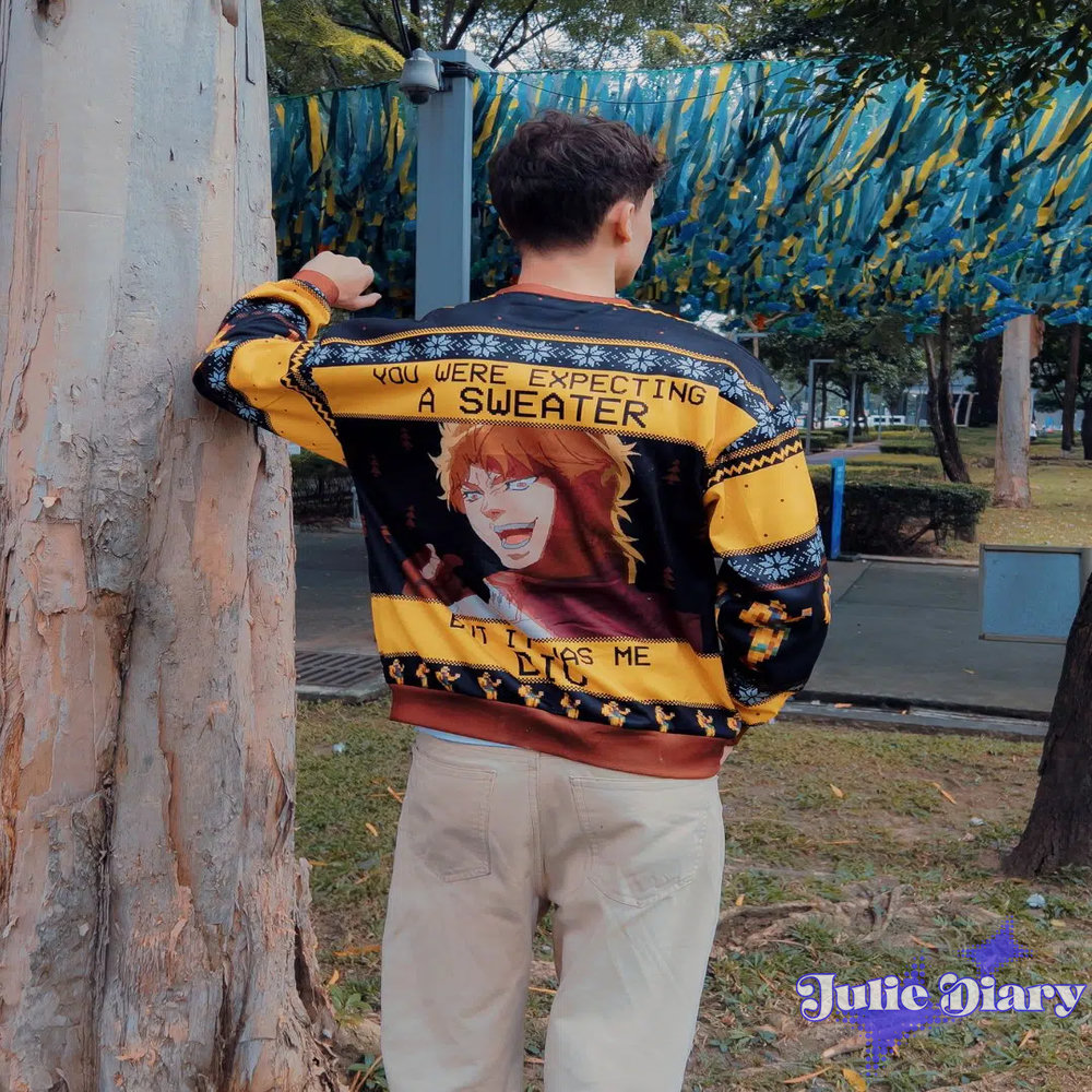 It Was Me Dio Jojo's Ugly Christmas Sweater It Was Me Dio Jojo's Ugly Christmas Sweater