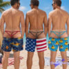 Skeleton Ribcage Swim Trunks – Funny Bone Print Open Back Beach Shorts Skeleton Ribcage Swim Trunks – Funny Bone Print Open Back Beach Shorts
