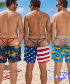 Jockstrap Illusion Swim Trunks – Funny Strap Harness Beach Shorts Jockstrap Illusion Swim Trunks – Funny Strap Harness Beach Shorts