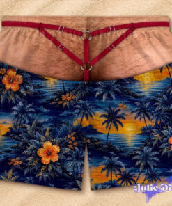 Jockstrap Illusion Swim Trunks – Funny Strap Harness Beach Shorts