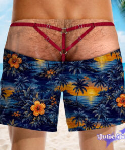 Jockstrap Illusion Swim Trunks – Funny Strap Harness Beach Shorts