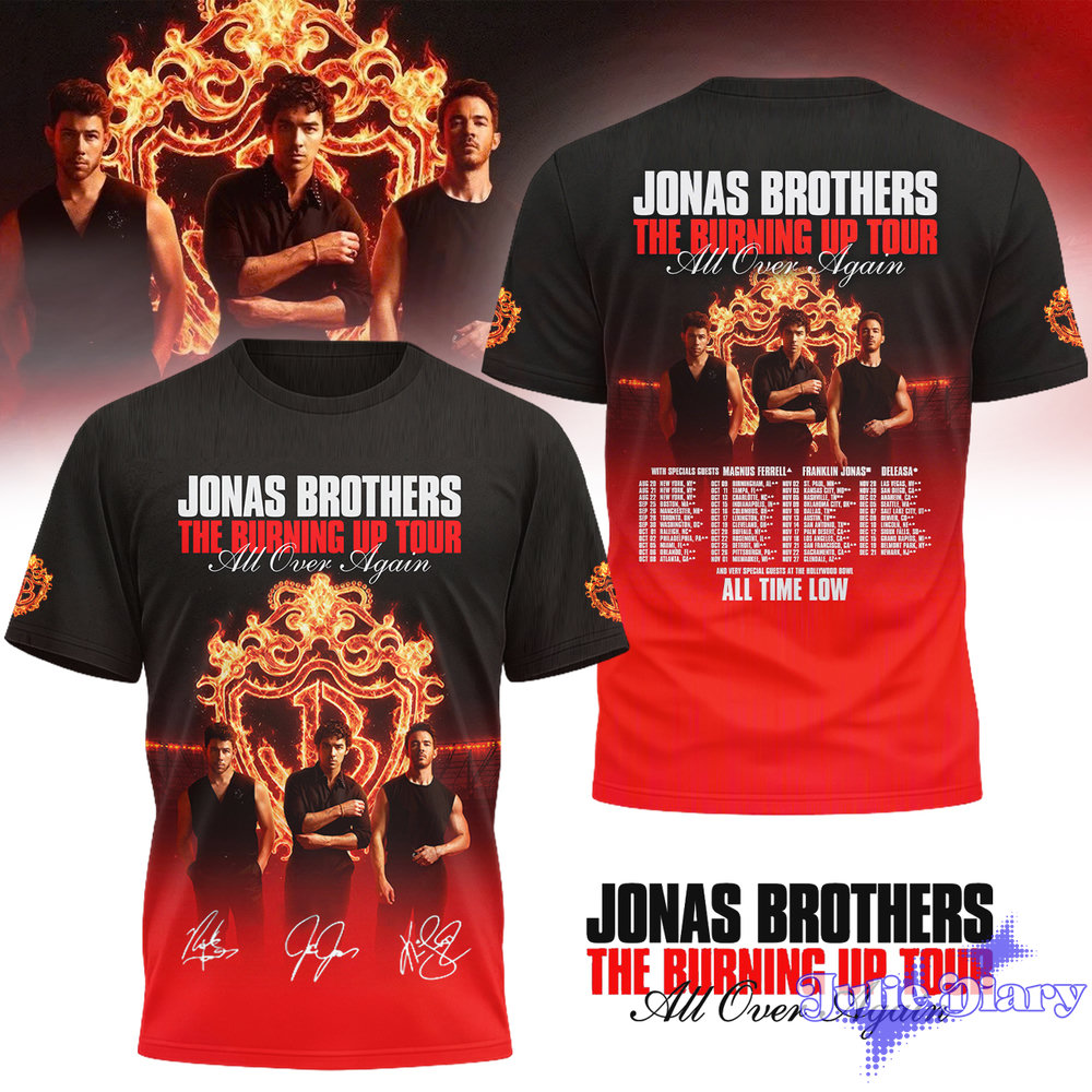 Jonas Brothers New York Burning Up Tour 2026 Shirt Jonas Brothers New York Burning Up Tour 2026 Shirt