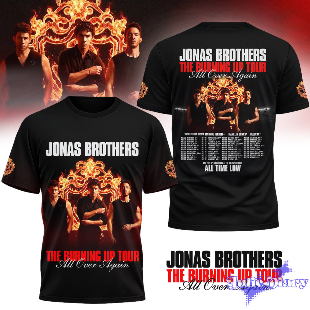 Jonas Brothers New York Burning Up Tour 2026 Shirt Jonas Brothers New York Burning Up Tour 2026 Shirt