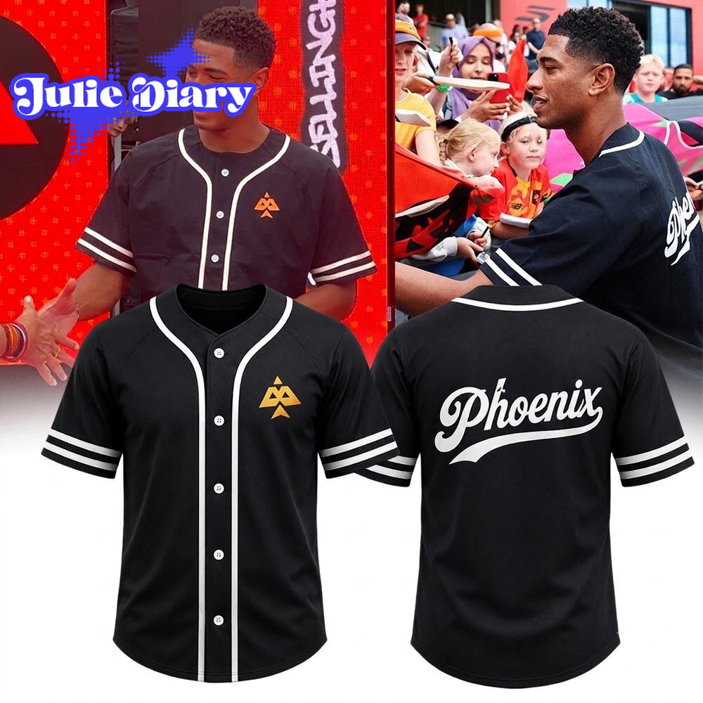 Jude Bellingham Birmingham Phoenix Baseball Jersey Jude Bellingham Birmingham Phoenix Baseball Jersey