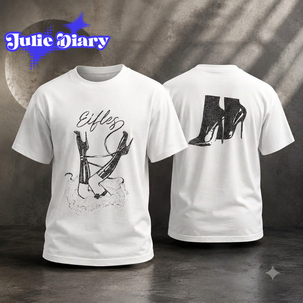 Justin Bieber in Panarea Eifles Heels Shirt Justin Bieber in Panarea Eifles Heels Shirt