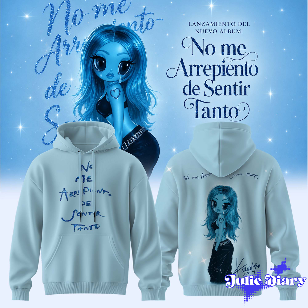 KaRol G Album “NO ME ARREPIENTO DE SENTIR TANTO” Hoodie KaRol G Album “NO ME ARREPIENTO DE SENTIR TANTO” Hoodie