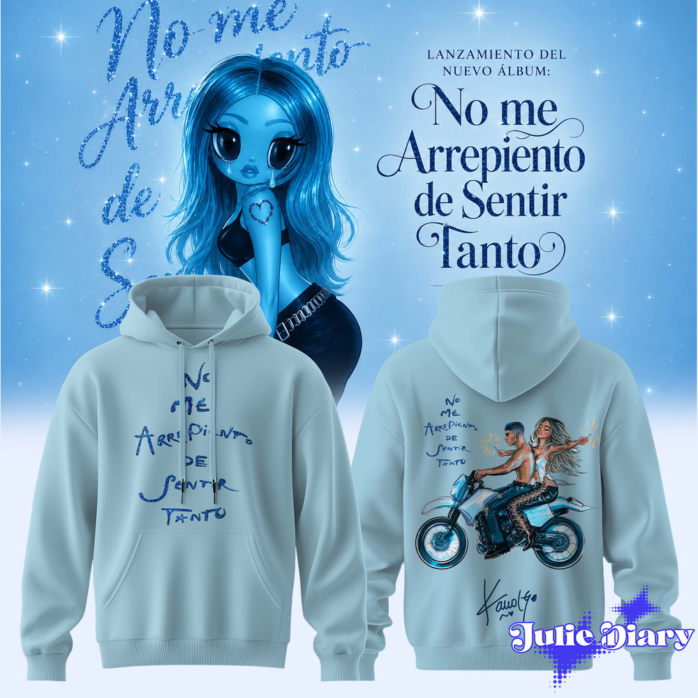 KaRol G Album “NO ME ARREPIENTO DE SENTIR TANTO” Hoodie KaRol G Album “NO ME ARREPIENTO DE SENTIR TANTO” Hoodie