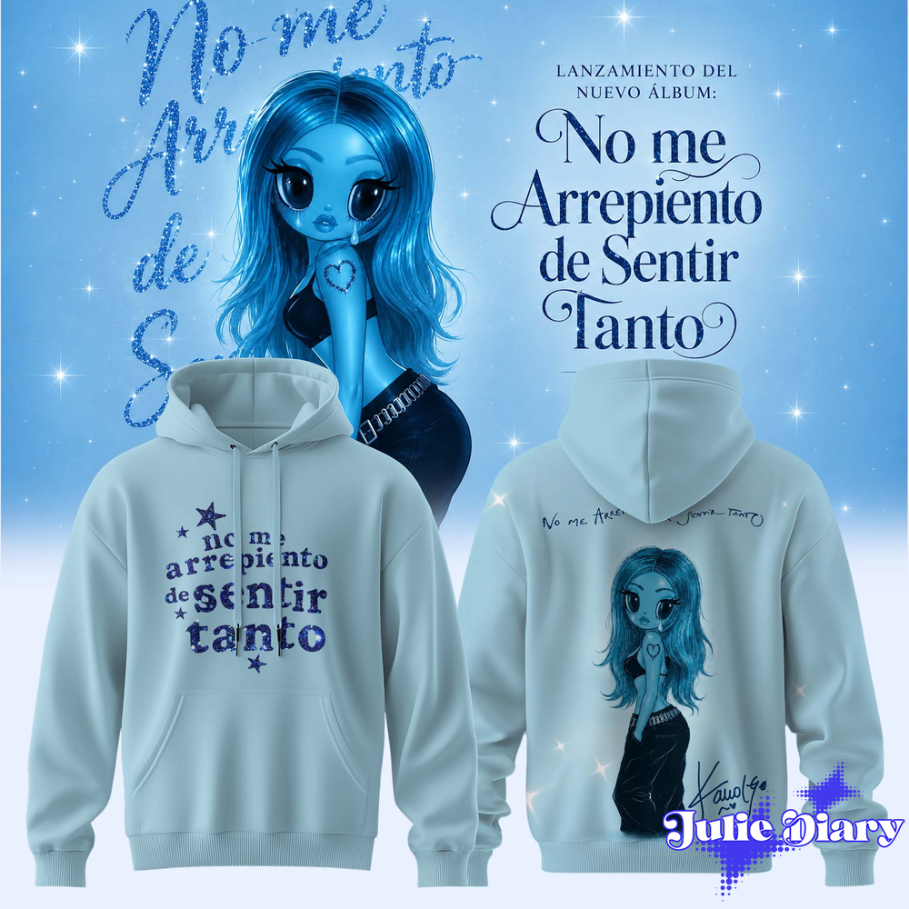 KaRol G Album “NO ME ARREPIENTO DE SENTIR TANTO” Hoodie KaRol G Album “NO ME ARREPIENTO DE SENTIR TANTO” Hoodie