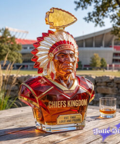 Kansas City Chiefs Native American Whiskey Bottle Kansas City Chiefs Native American Whiskey Bottle