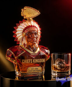 Kansas City Chiefs Native American Whiskey Bottle