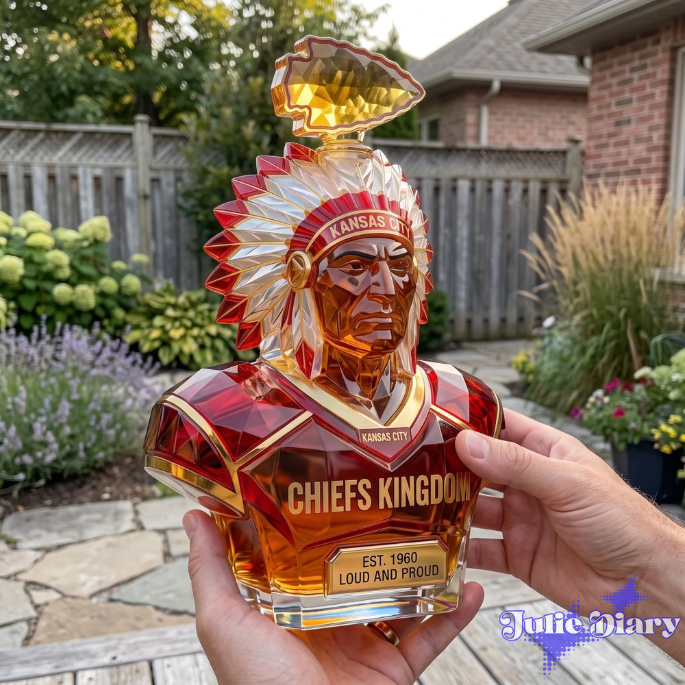 Kansas City Chiefs Native American Whiskey Bottle Kansas City Chiefs Native American Whiskey Bottle
