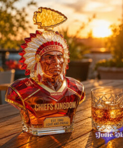 Kansas City Chiefs Native American Whiskey Bottle