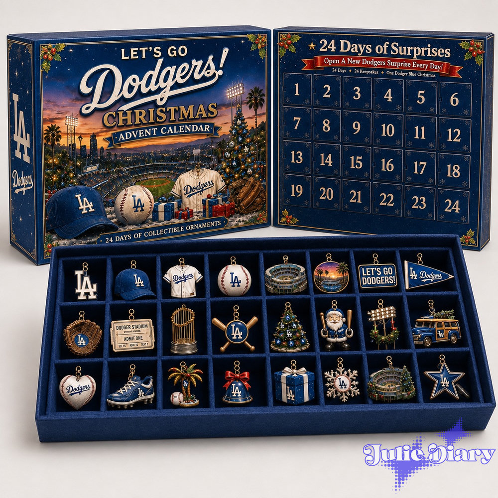 LA Dodgers Baseball Christmas Advent Calendar LA Dodgers Baseball Christmas Advent Calendar