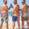 Funny Butt Cutout Swim Trunks – Novelty Pattern Beach Shorts Funny Butt Cutout Swim Trunks – Novelty Pattern Beach Shorts