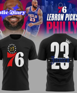 LeBron James Welcome LBJ To The Sixers Hoodie & Tee LeBron James Welcome LBJ To The Sixers Hoodie & Tee