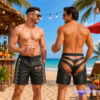 Animal Face Swim Trunks – Funny Shark Tiger Zebra Print Beach Shorts Animal Face Swim Trunks – Funny Shark Tiger Zebra Print Beach Shorts