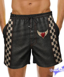 Leather Jockstrap Swim Trunks – Funny Open Back Harness Beach Shorts