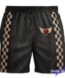 Leather Jockstrap Swim Trunks – Funny Open Back Harness Beach Shorts