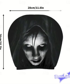 Looking Face Haunt Halloween Car Headrest Cover 2026