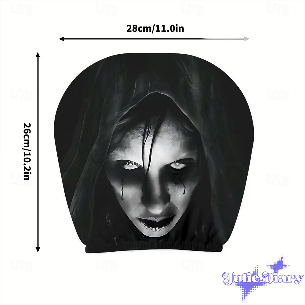 Looking Face Haunt Halloween Car Headrest Cover 2026 Looking Face Haunt Halloween Car Headrest Cover 2026