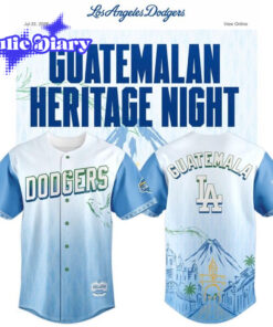 Los Angeles Dodgers x Guatemalan Heritage Night 2026 Baseball Jersey Los Angeles Dodgers x Guatemalan Heritage Night 2026 Baseball Jersey