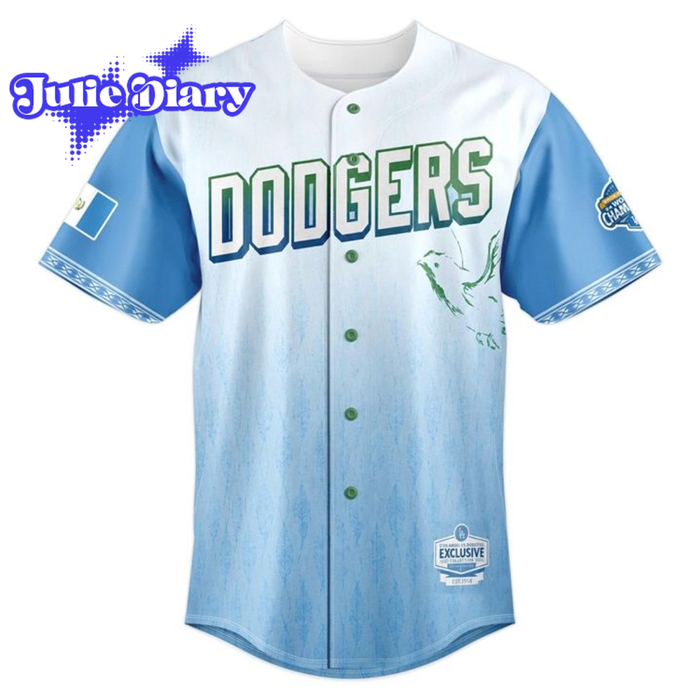 Los Angeles Dodgers x Guatemalan Heritage Night 2026 Baseball Jersey Los Angeles Dodgers x Guatemalan Heritage Night 2026 Baseball Jersey