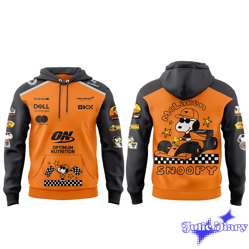McLaren F1 Team x Snoopy and Peanuts 2025 Hoodie & Tee McLaren F1 Team x Snoopy and Peanuts 2025 Hoodie & Tee
