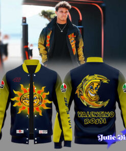 McLaren Lando Norris Valentino Rossi Official Sun & Moon Baseball Jacket