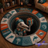 Los Angeles Rams 2026 Halloween Quilted Round Rug Los Angeles Rams 2026 Halloween Quilted Round Rug
