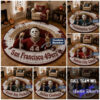 Beetlejuice Halloween Full Team NFL Round Rug Beetlejuice Halloween Full Team NFL Round Rug