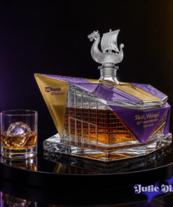 Minnesota Vikings 65th Anniversary U.S. Bank Stadium Whiskey Bottle Minnesota Vikings 65th Anniversary U.S. Bank Stadium Whiskey Bottle