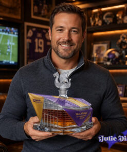 Minnesota Vikings 65th Anniversary U.S. Bank Stadium Whiskey Bottle