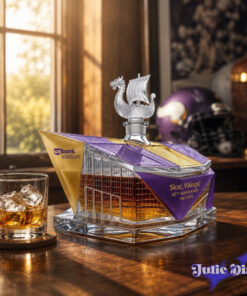 Minnesota Vikings 65th Anniversary U.S. Bank Stadium Whiskey Bottle