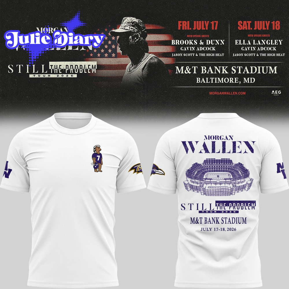 Morgan Wallen x Baltimore Ravens T-shirt 2026 Morgan Wallen x Baltimore Ravens T-shirt 2026