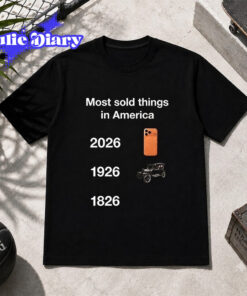 Most Sold Things In America 1826 1926 2026 2D Shirt