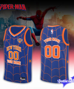 NY Knicks x Spider Man 2026 Basketball Jersey